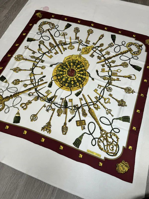[Pre-owned] Hermes Silk Scarf