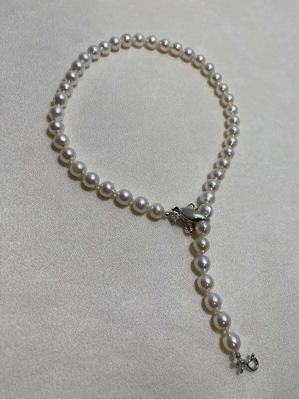 [Brand new] 3mm Akoya Pearl Necklace