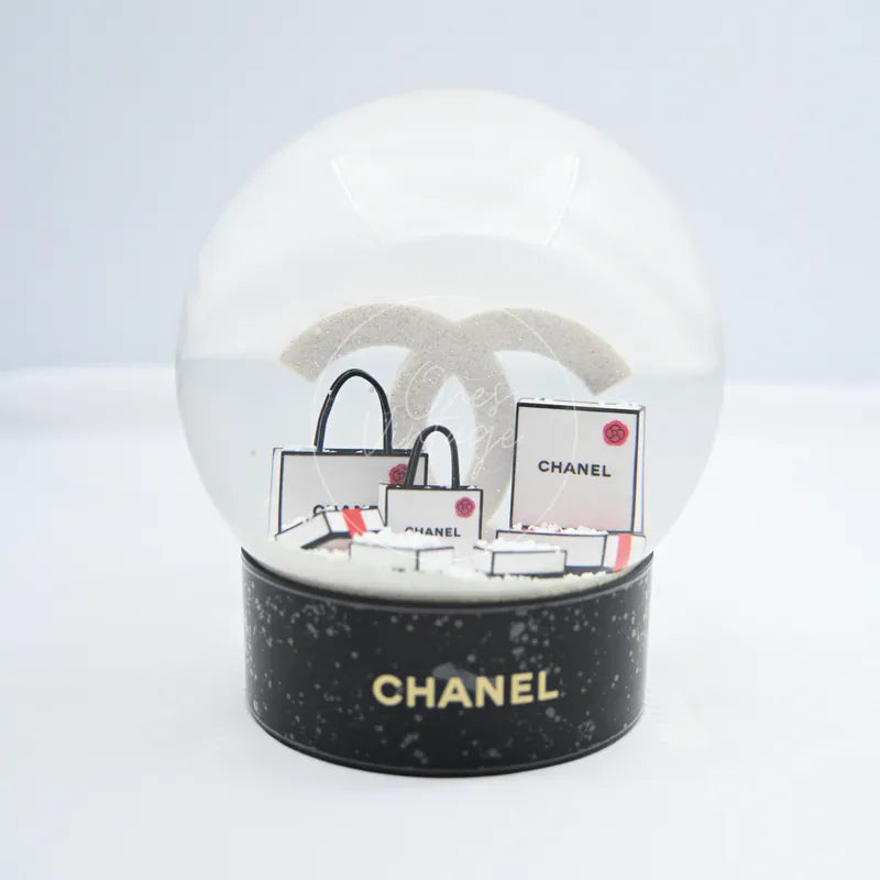 [Unused] Chanel Glass CC Shopping Bag Snow Globe