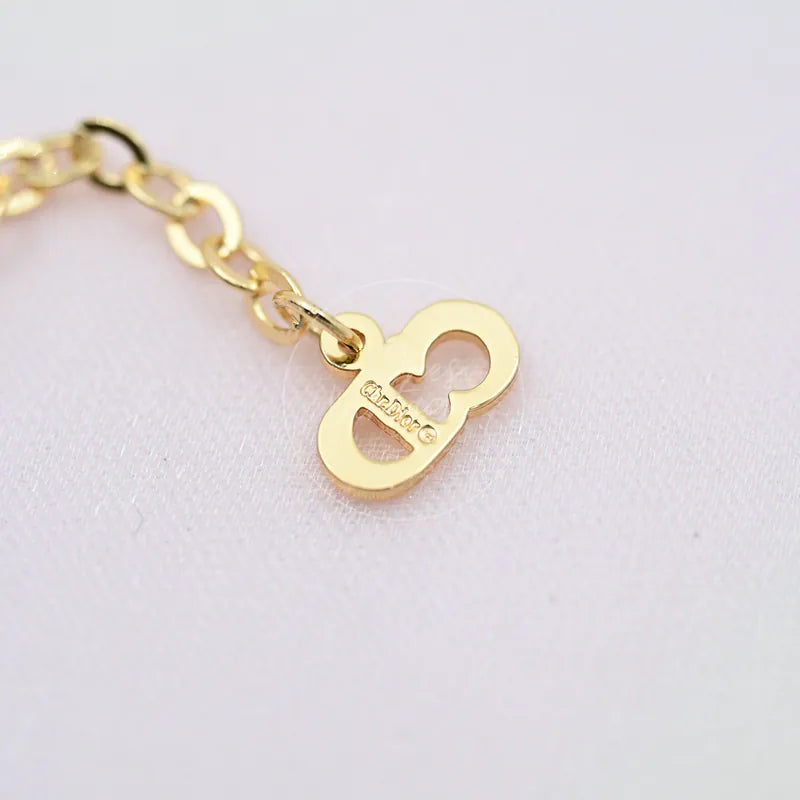 [Pre-owned] Christian Dior CD Rhinestone Necklace