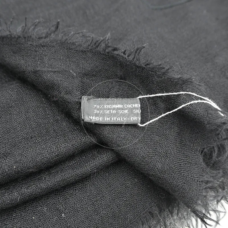 [Pre-owned] Chanel Black Scarf