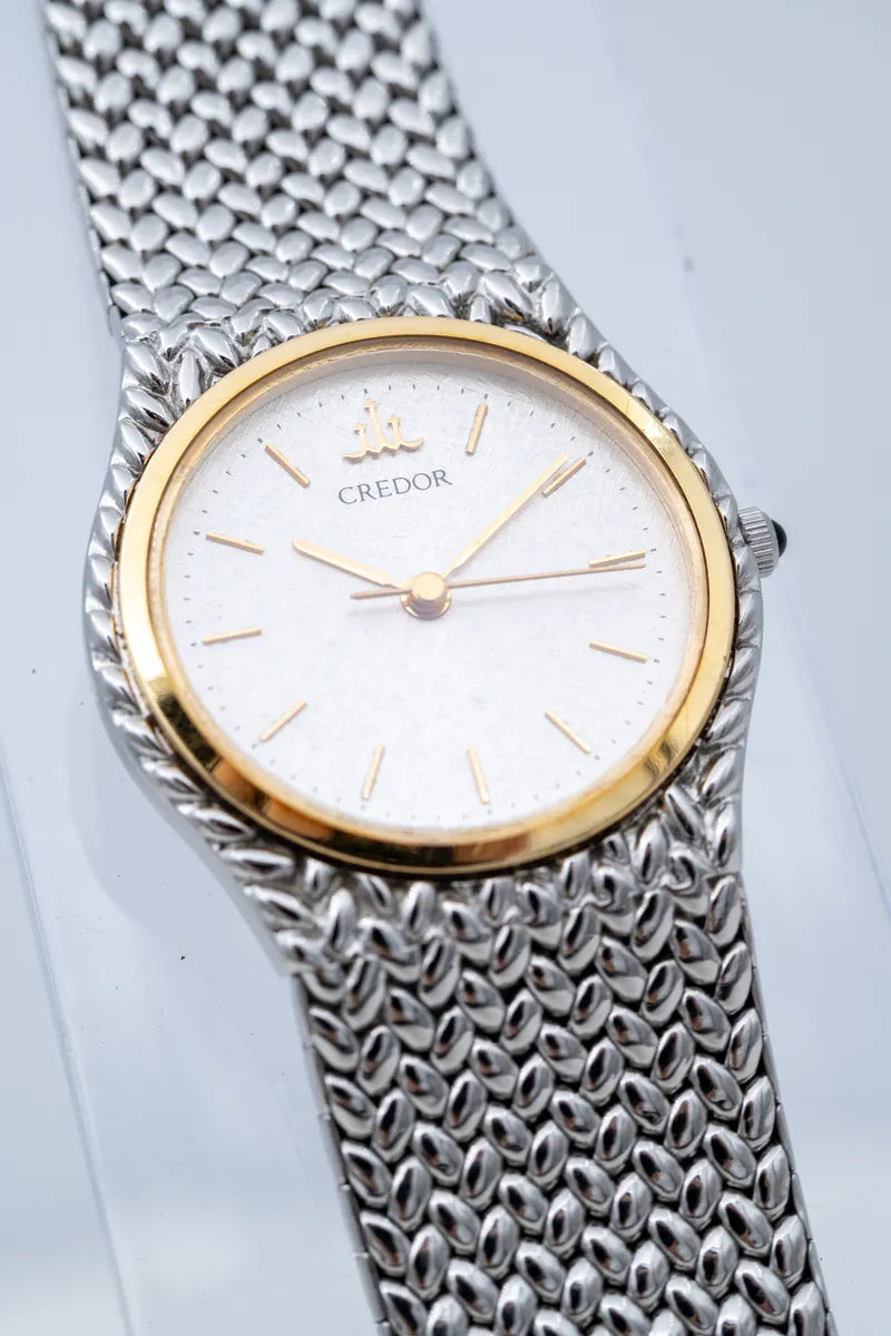 [Pre-owned] Credor 18K Gold Bezel Ladies Watch