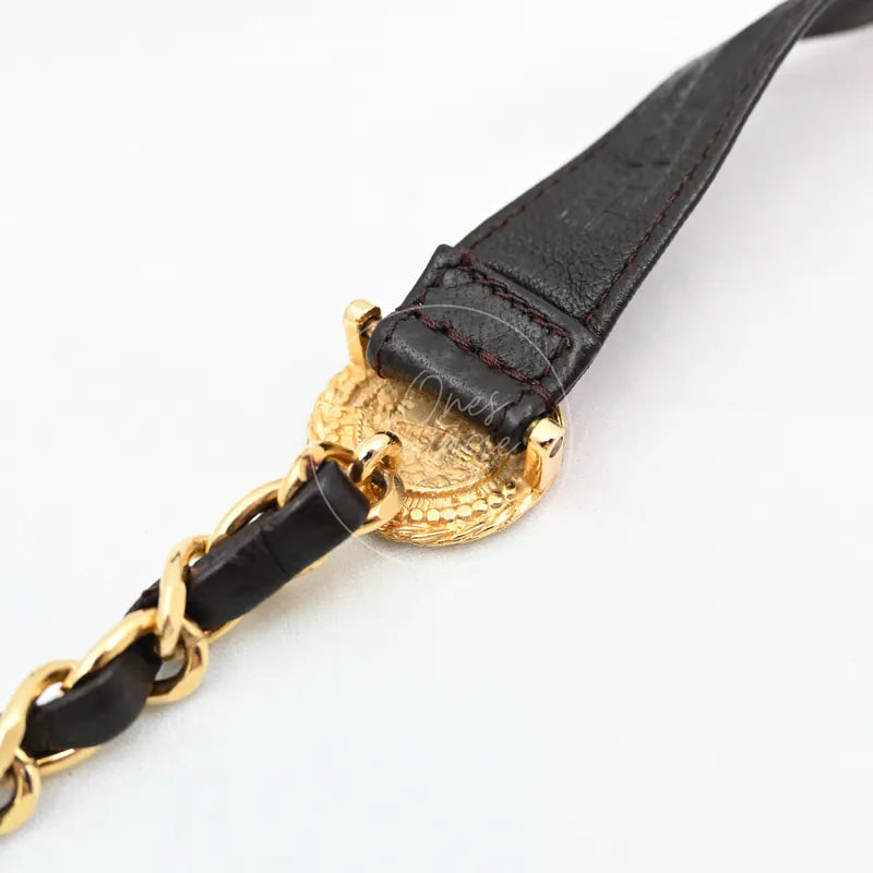 [Pre-owned] Chanel Gold Metal Chain Belt