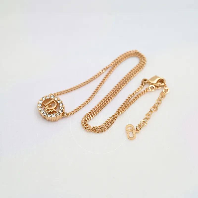 [Pre-owned] Dior Vintage Rhinestone Necklace