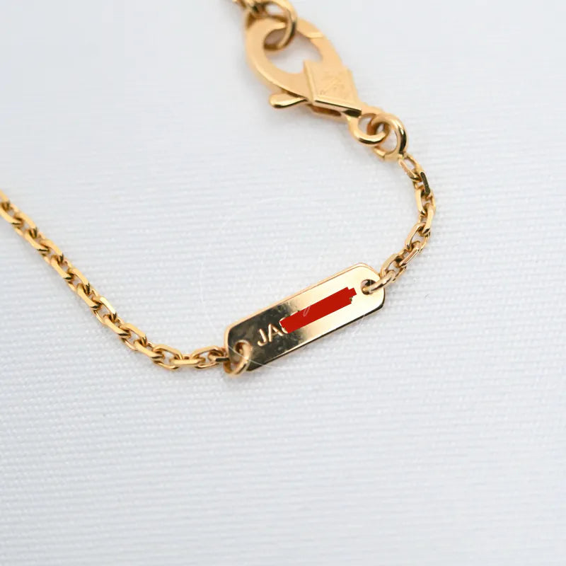 [Pre-owned] Van Cleef & Arpels Vintage Alhambra Necklace 18K Yellow Gold Onyx VCARA45800