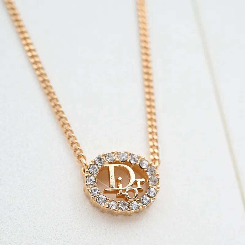 [Pre-owned] Dior Vintage Rhinestone Necklace