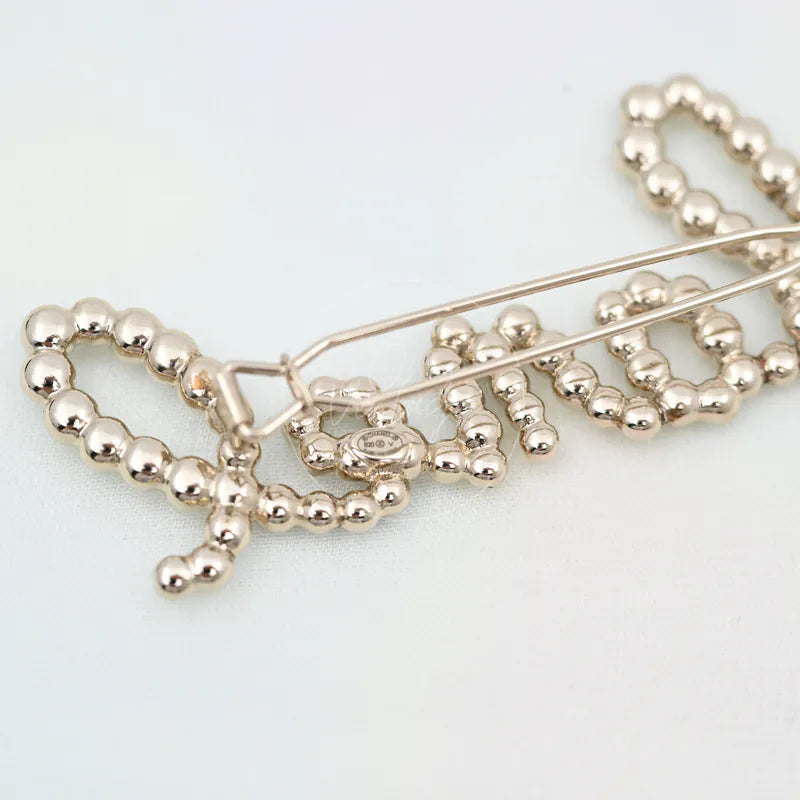 [Pre-owned] Chanel CC Bow Hair Clip