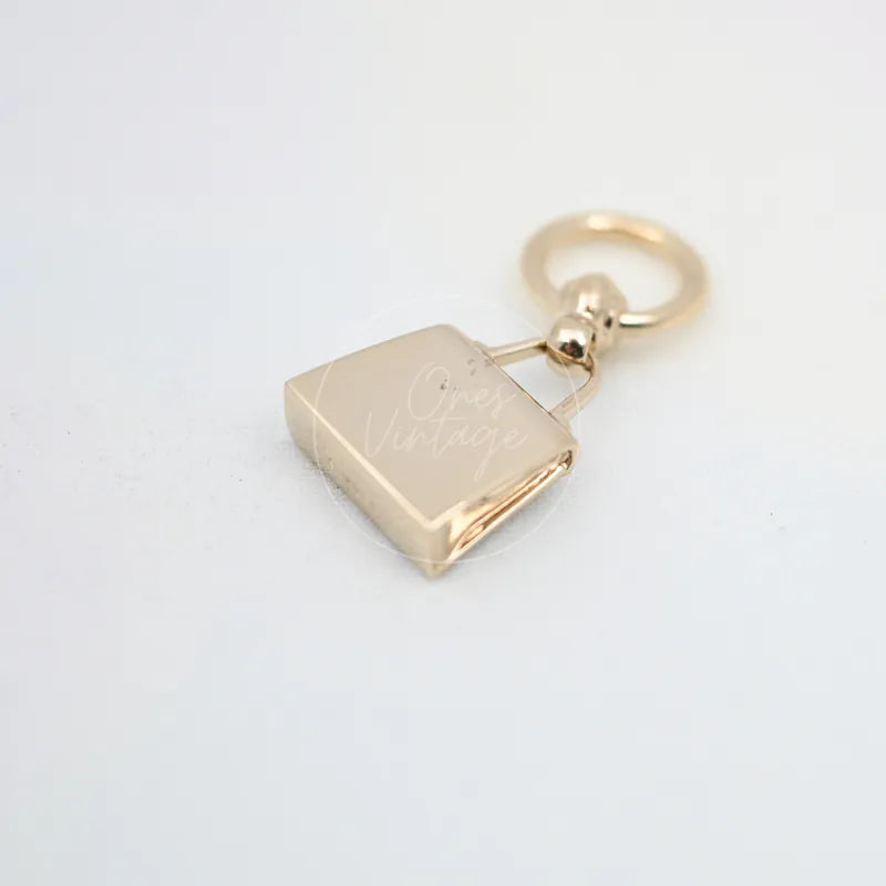 [Pre-owned] Hermes Gold Plated Mini Kelly Twilly Scarf Ring