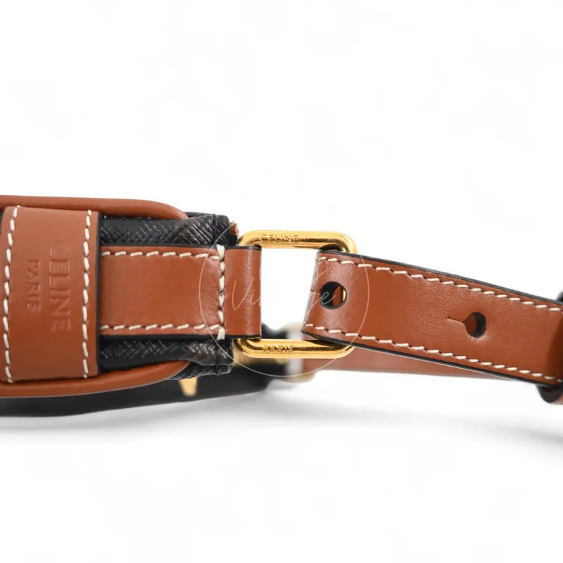 [Pre-owned] Celine Mini AVA Bag In Triomphe Canvas and Calfskin