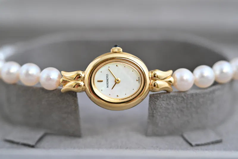 [Pre-owned] Mikimoto Pearl Bracelet Watch