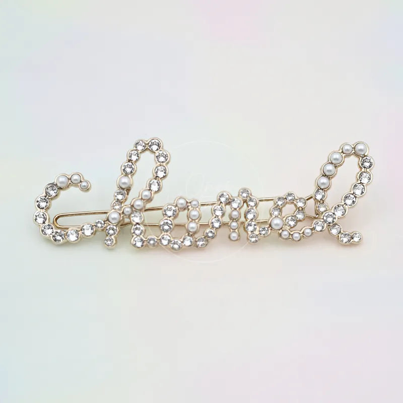 [Pre-owned] Chanel CC Bow Hair Clip