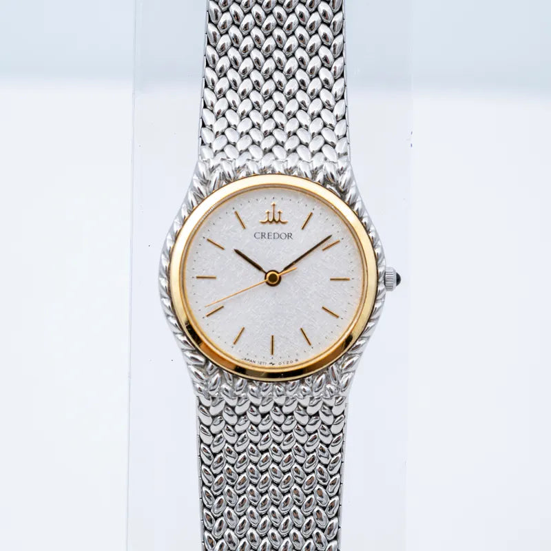 [Pre-owned] Credor 18K Gold Bezel Ladies Watch