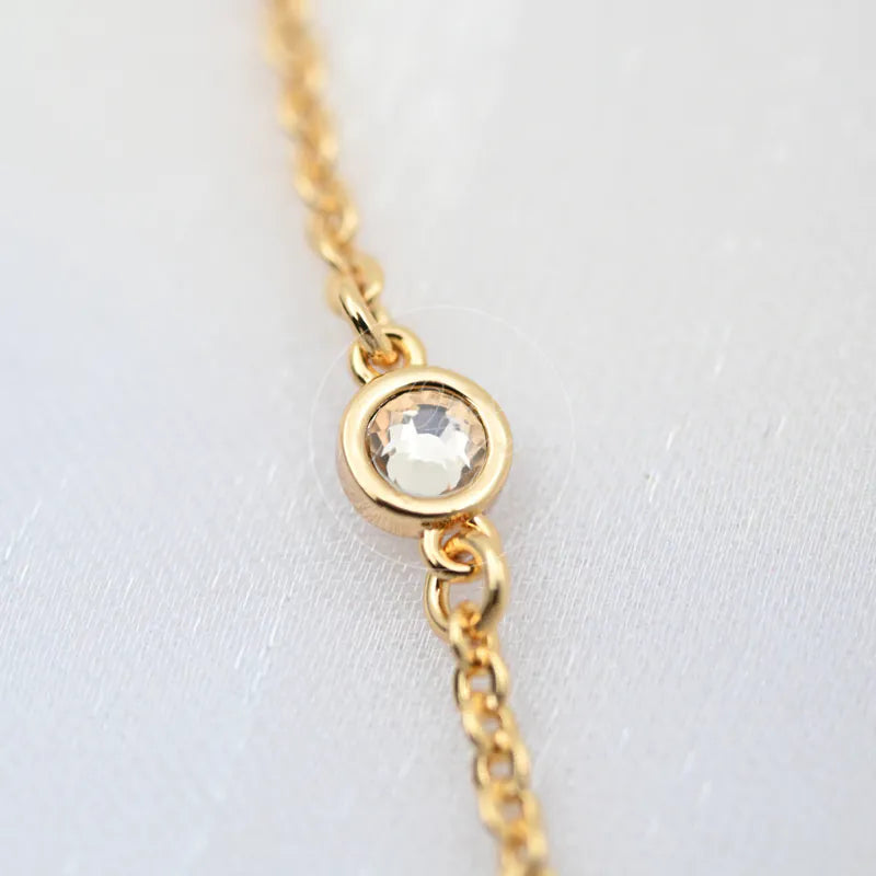 [Pre-owned] Christian Dior Gold Tone Heart Dior Motif Necklace