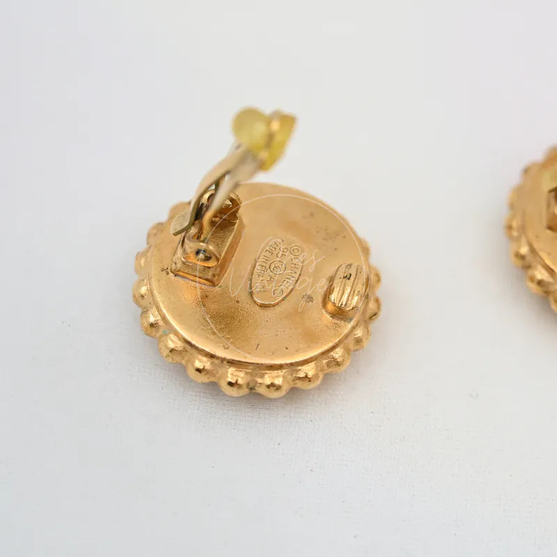 [Pre-owned] Chanel CC Logo Clip Earrings