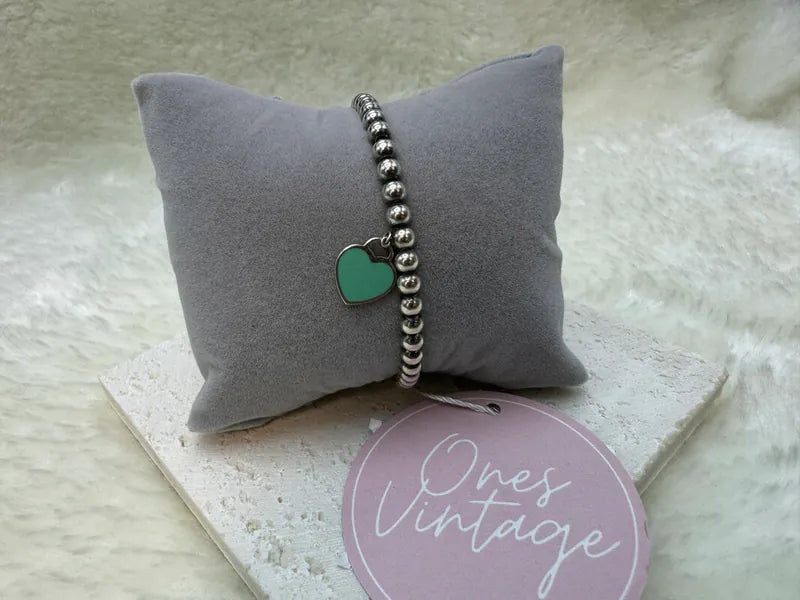 [Pre-owned] Tiffany & co. Return to Tiffany 925 Silver Heart Tag Bracelet