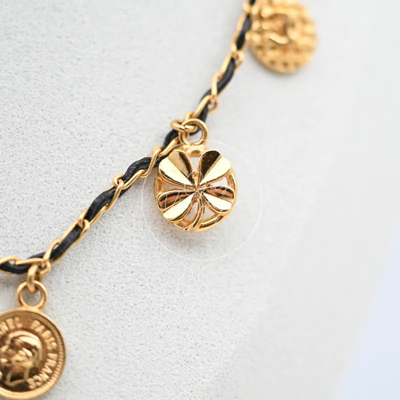 [Pre-owned] Chanel Vintage Medallions Gold Necklace