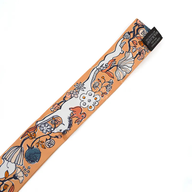 [Brand New]Hermes Mille et Un Lapins Twilly