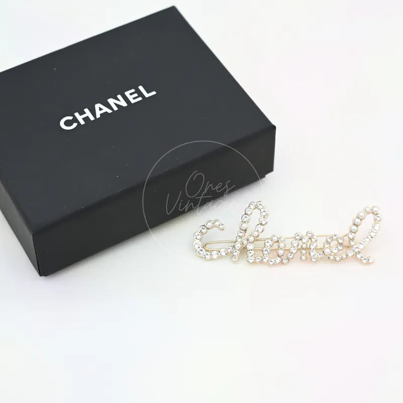 [Pre-owned] Chanel CC Bow Hair Clip