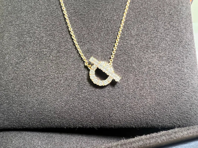 [Brand New]Hermes rose gold 小Q頸鏈