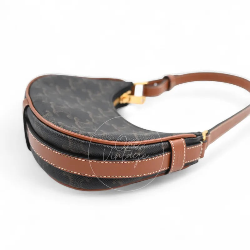 [Pre-owned] Celine Mini AVA Bag In Triomphe Canvas and Calfskin
