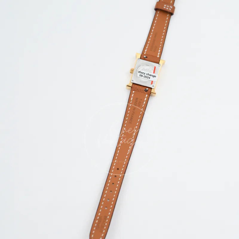 [Unuesd] Hermes Heure H Watch Small Model 25mm Quartz SS White Dial