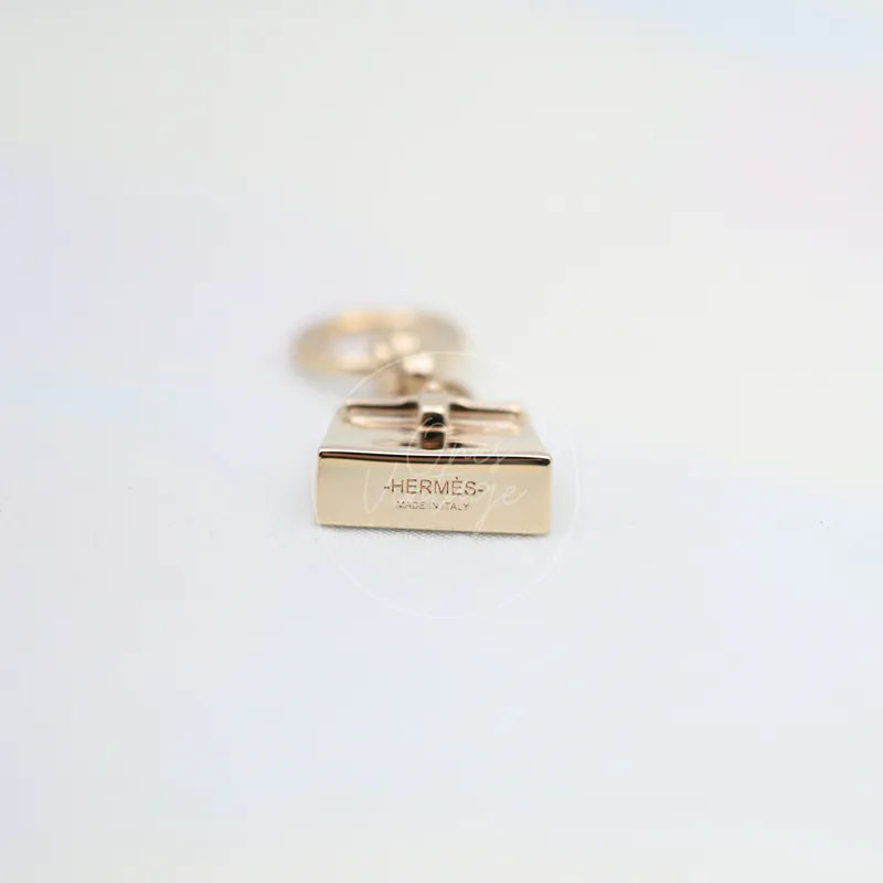 [Pre-owned] Hermes Gold Plated Mini Kelly Twilly Scarf Ring
