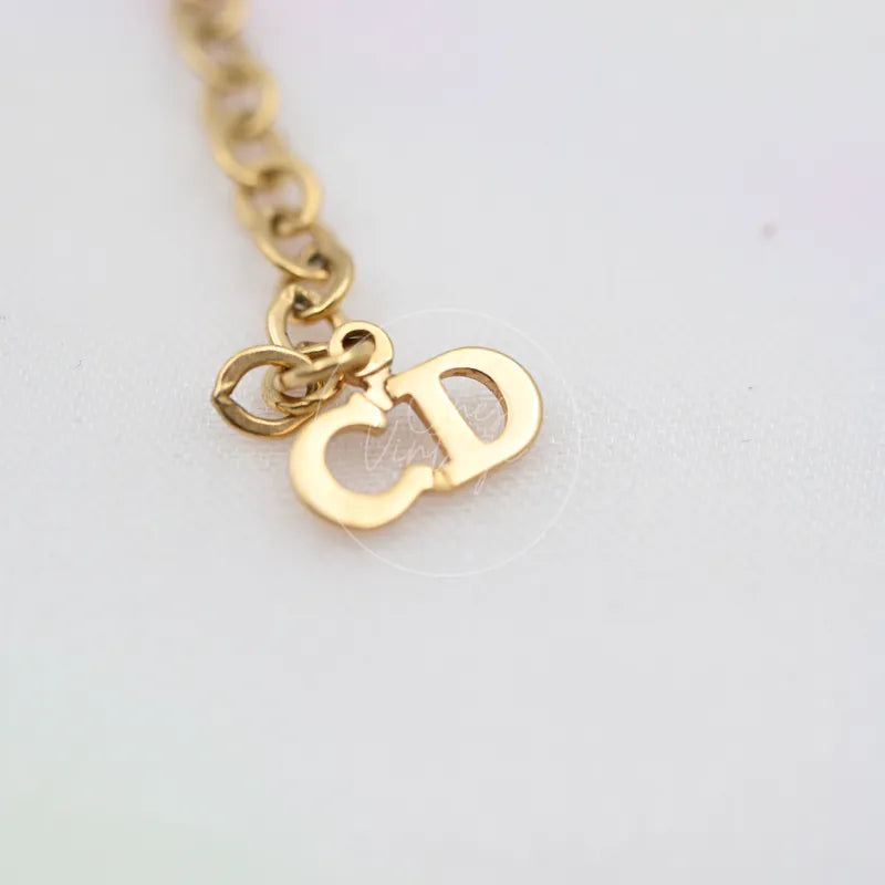 [Pre-owned] Christian Dior CD Pendant Necklace