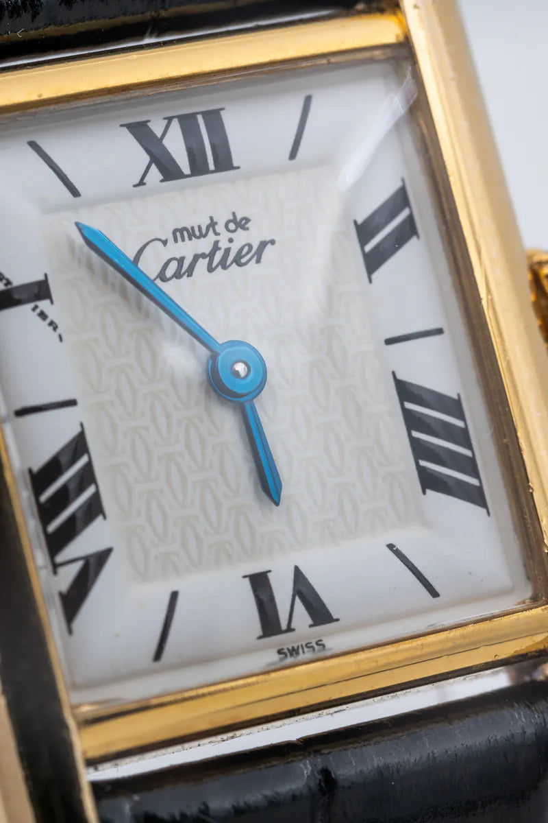 [Pre-owned] Cartier W1003154 1613 Vermeil Tank Quartz Vintage Watch