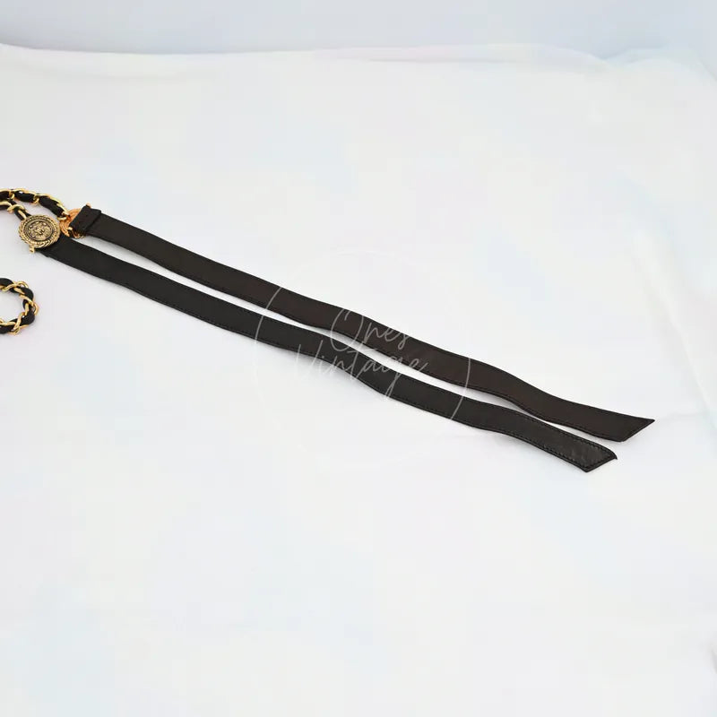 [Pre-owned] Chanel Gold Metal Chain Belt