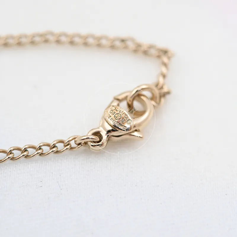 [Pre-owned] Chanel CC Clip-on Gold Necklace