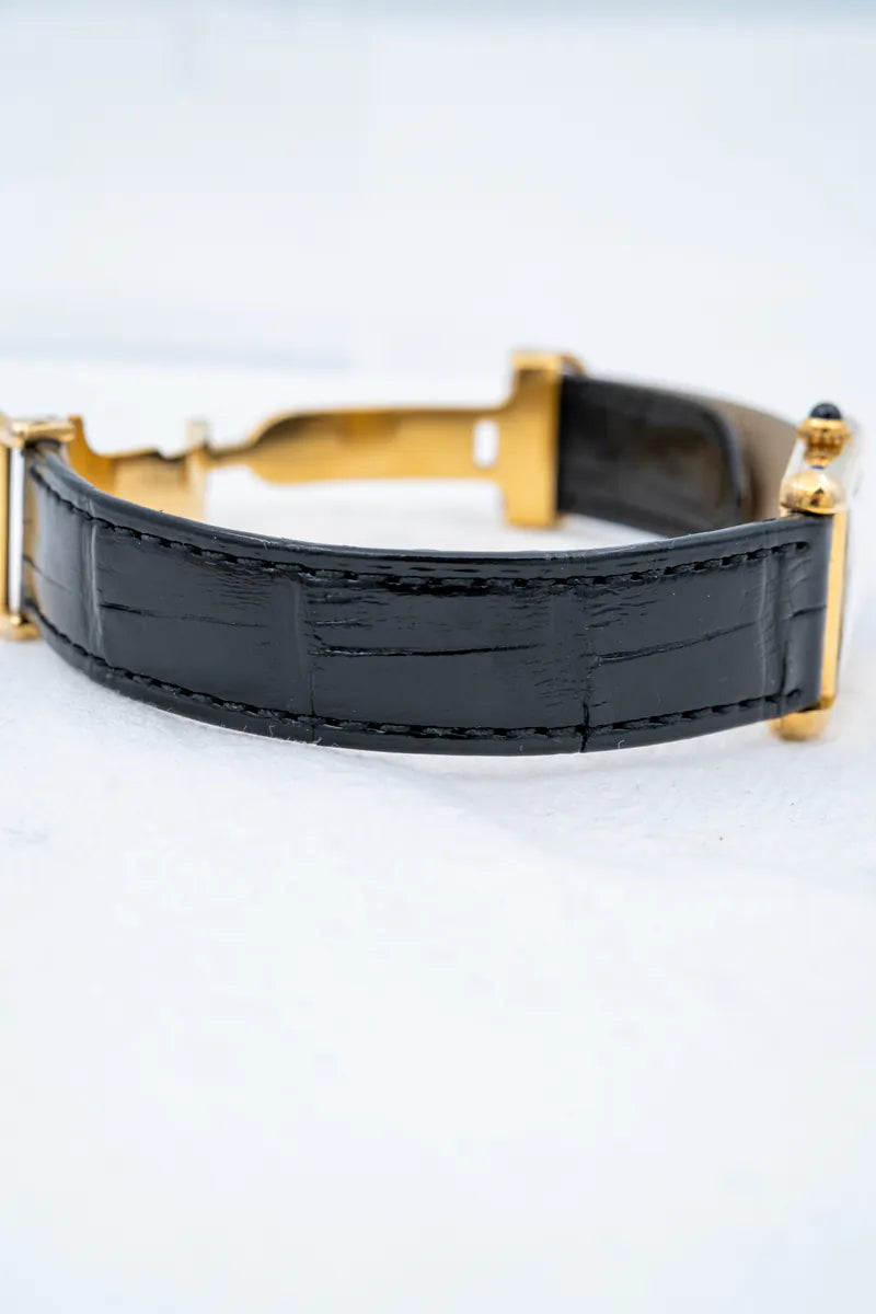 [Pre-owned] Cartier W1003154 1613 Vermeil Tank Quartz Vintage Watch