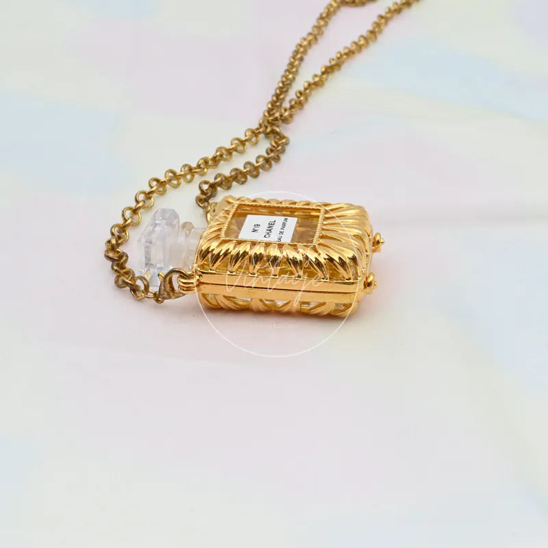[Pre-Owned] Chanel Vintage N19 Perfume Bottle Necklace