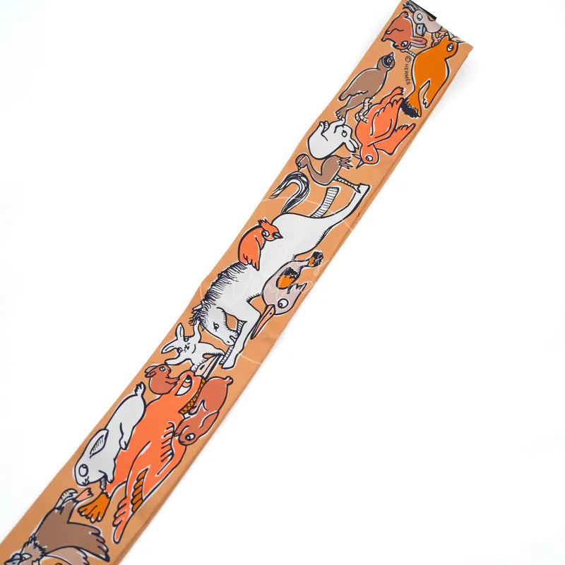 [Brand New]Hermes Mille et Un Lapins Twilly