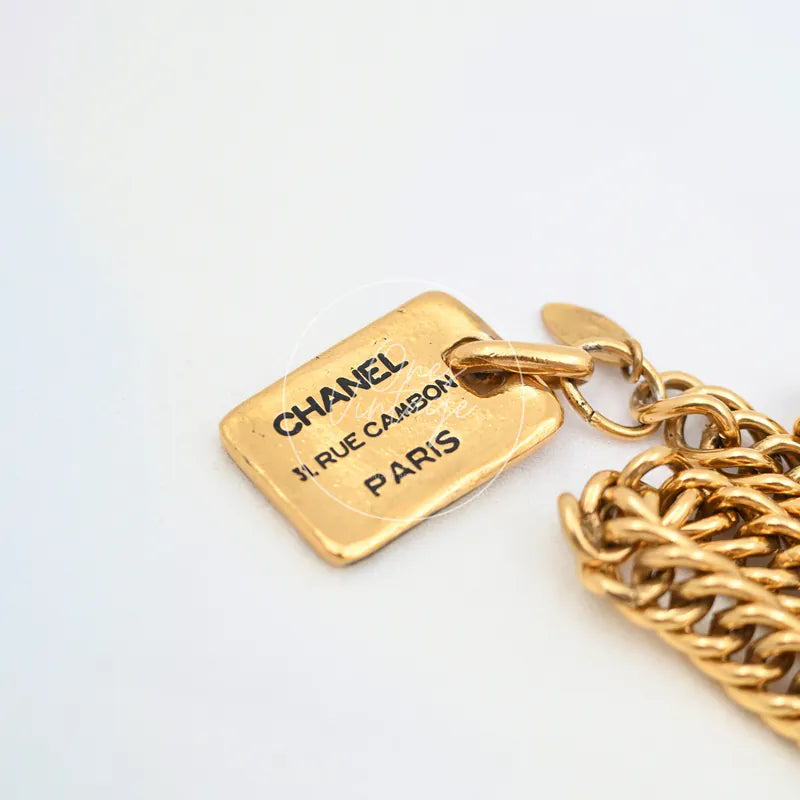 [Pre-owned] Chanel Gold Coin Cambon Belt