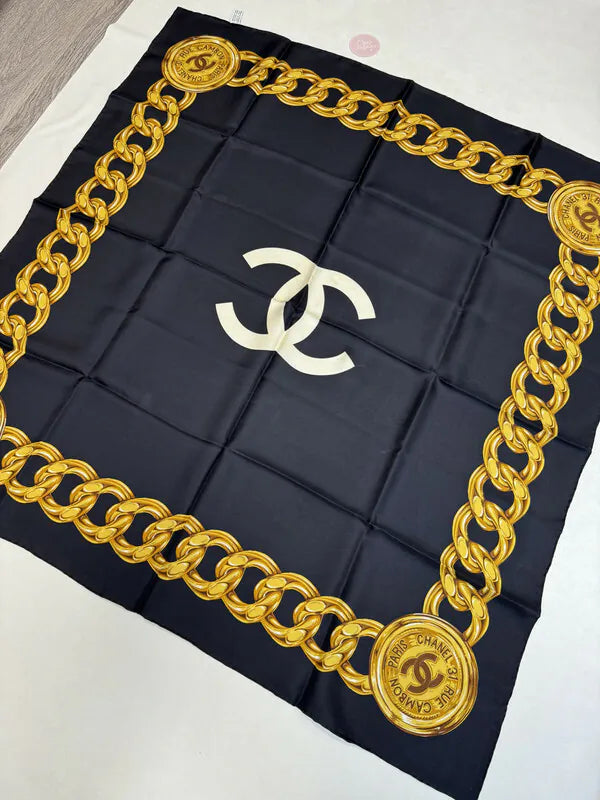 [Pre-Owned] Chanel CC Logo 金鍊 Scarf