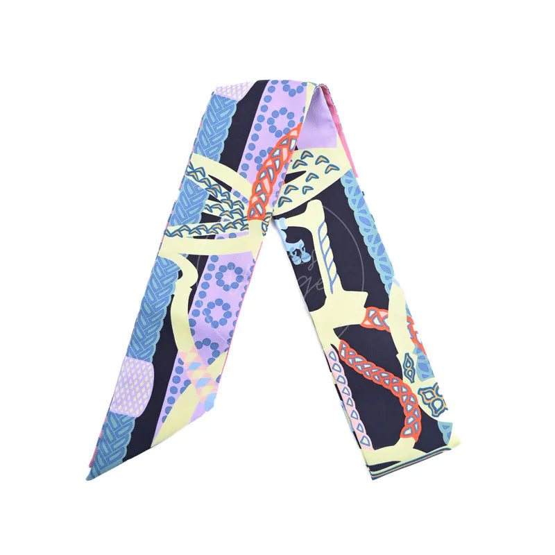 [Brand New]Hermes Fantaisie d'Etriers Twilly Scarf