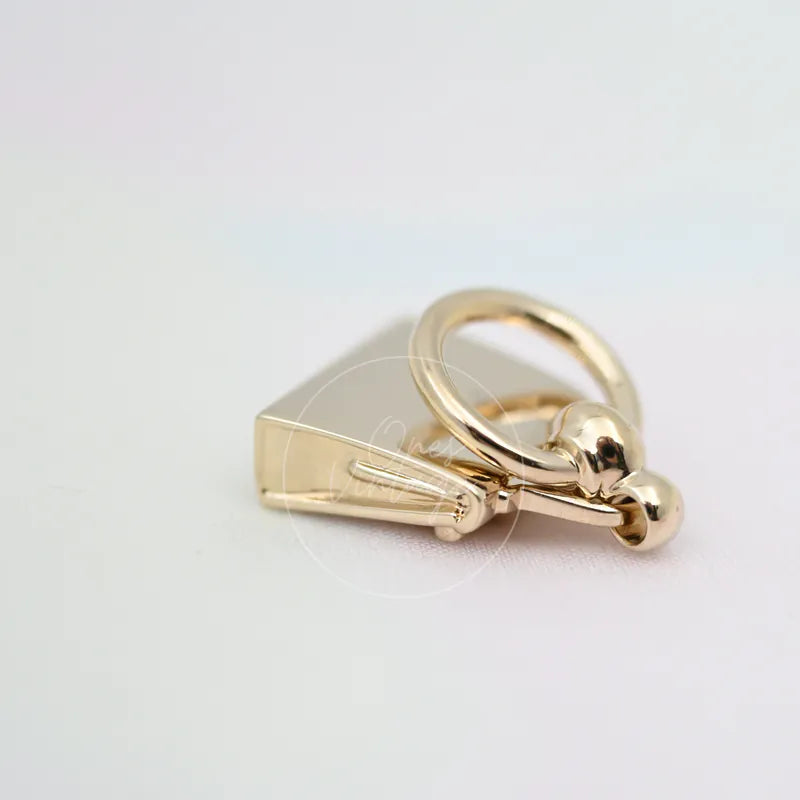 [Pre-owned] Hermes Gold Plated Mini Kelly Twilly Scarf Ring