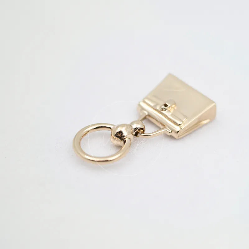 [Pre-owned] Hermes Gold Plated Mini Kelly Twilly Scarf Ring