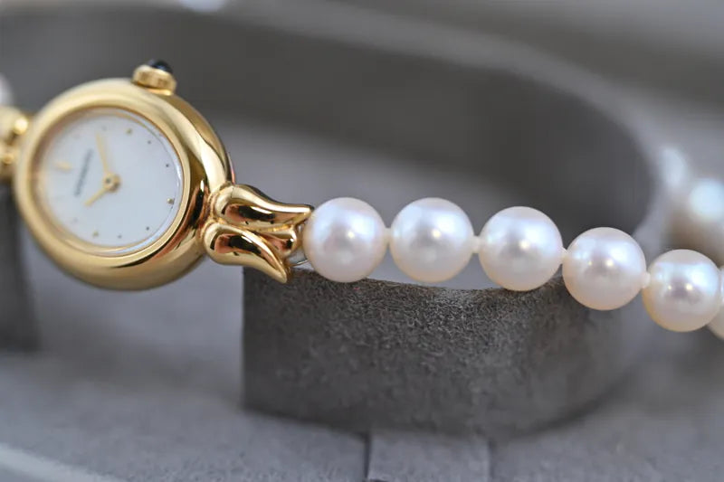 [Pre-owned] Mikimoto Pearl Bracelet Watch
