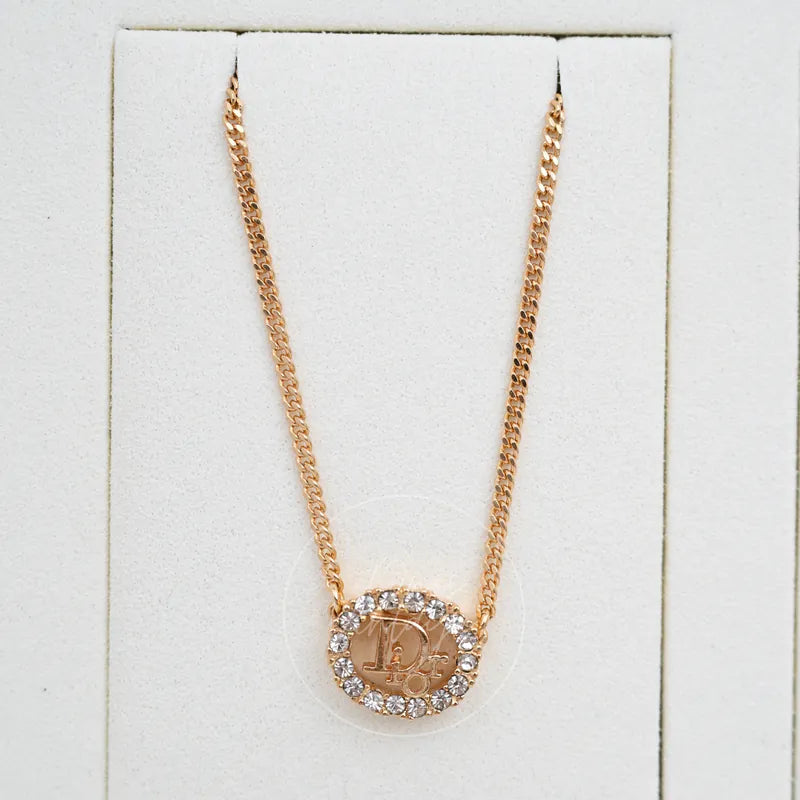 [Pre-owned] Dior Vintage Rhinestone Necklace