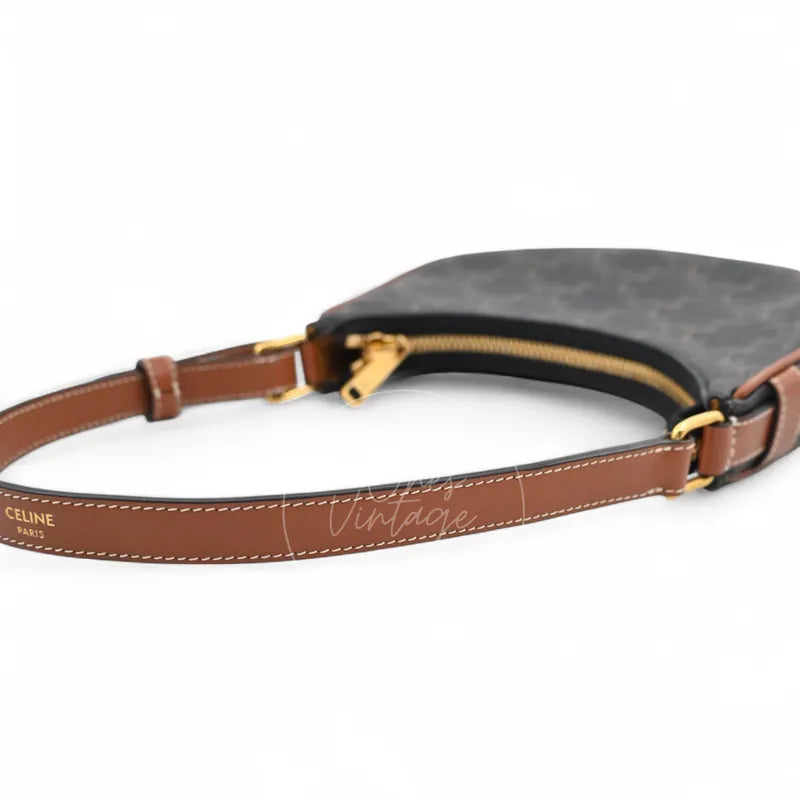 [Pre-owned] Celine Mini AVA Bag In Triomphe Canvas and Calfskin