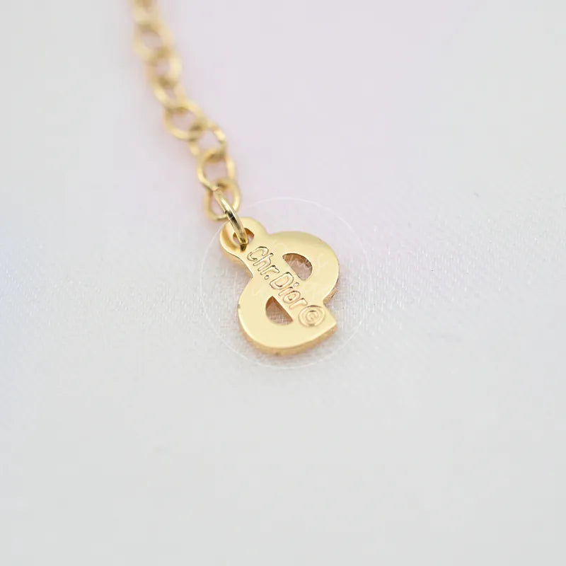 [Pre-owned] Christian Dior CD Pendant Necklace