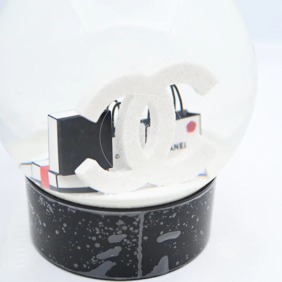 [Unused] Chanel Glass CC Shopping Bag Snow Globe