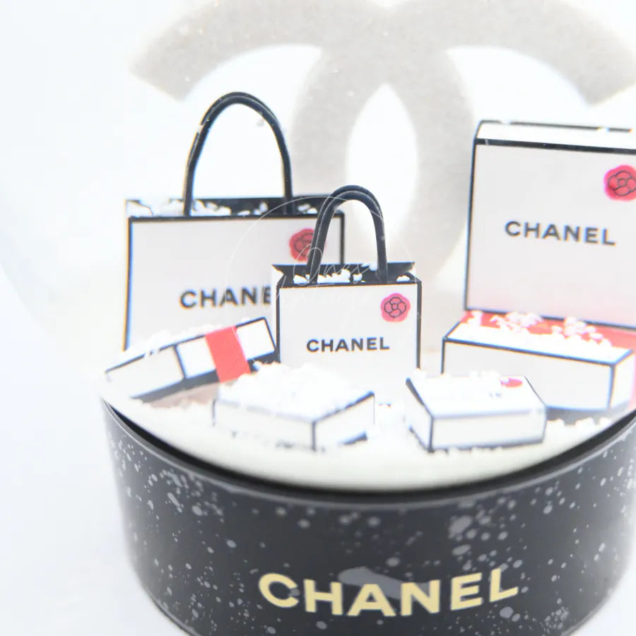 [Unused] Chanel Glass CC Shopping Bag Snow Globe