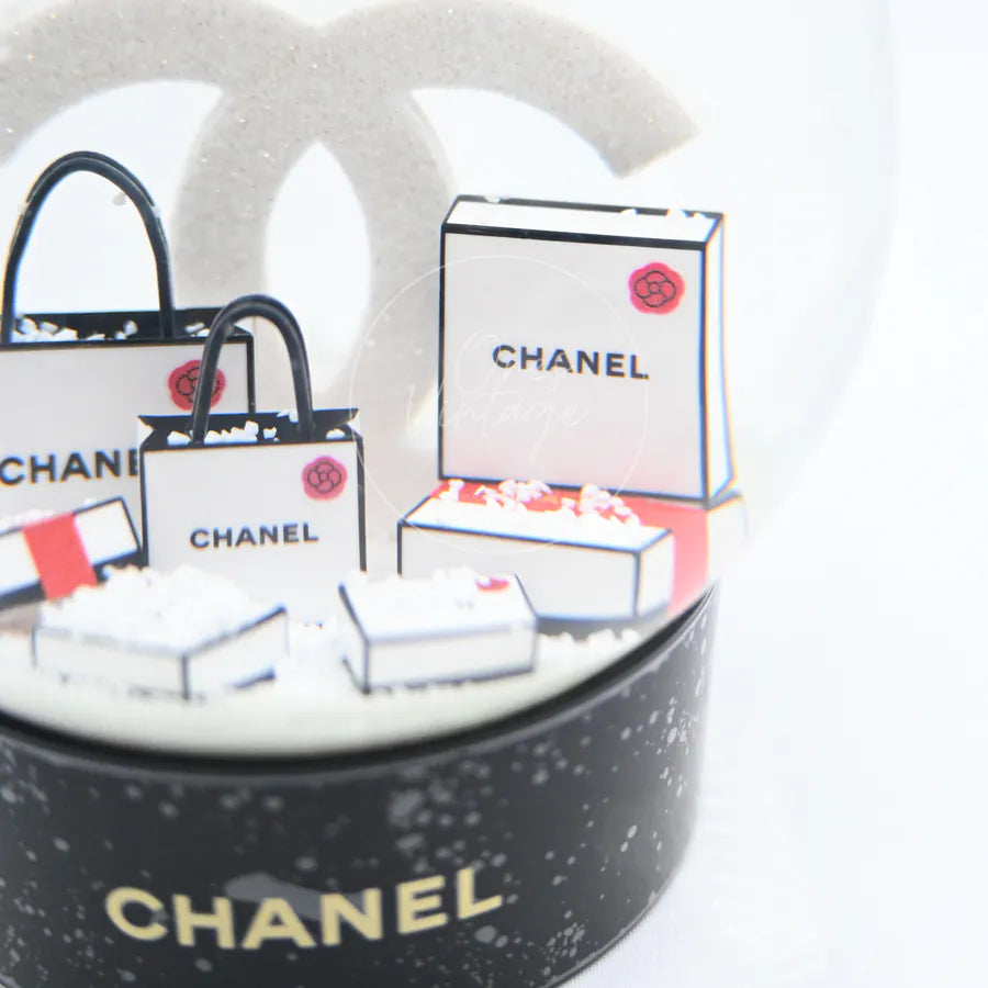 [Unused] Chanel Glass CC Shopping Bag Snow Globe