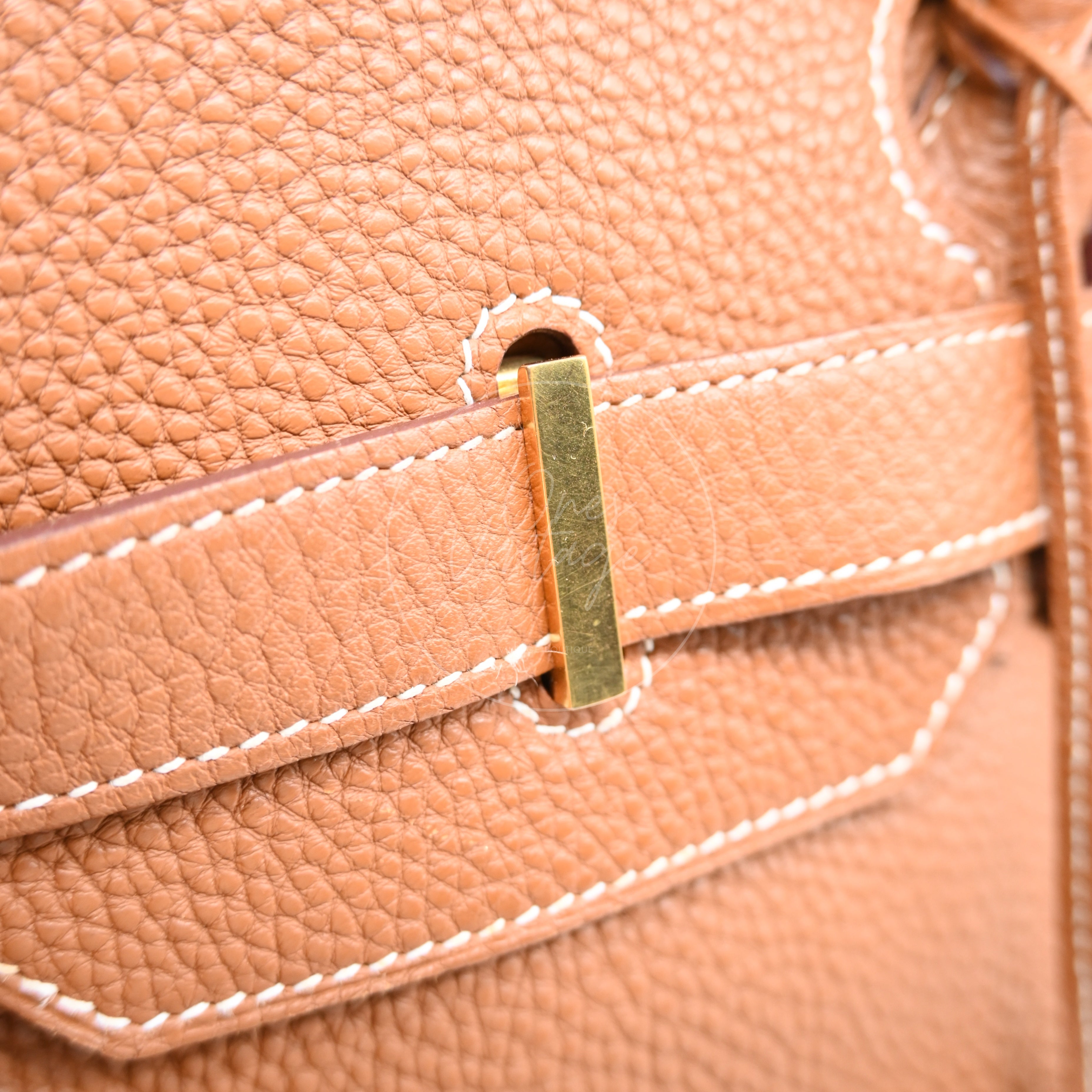 [Pre-owned] Hermes Birkin Shoulder GHW Gold Color Stamp Square N