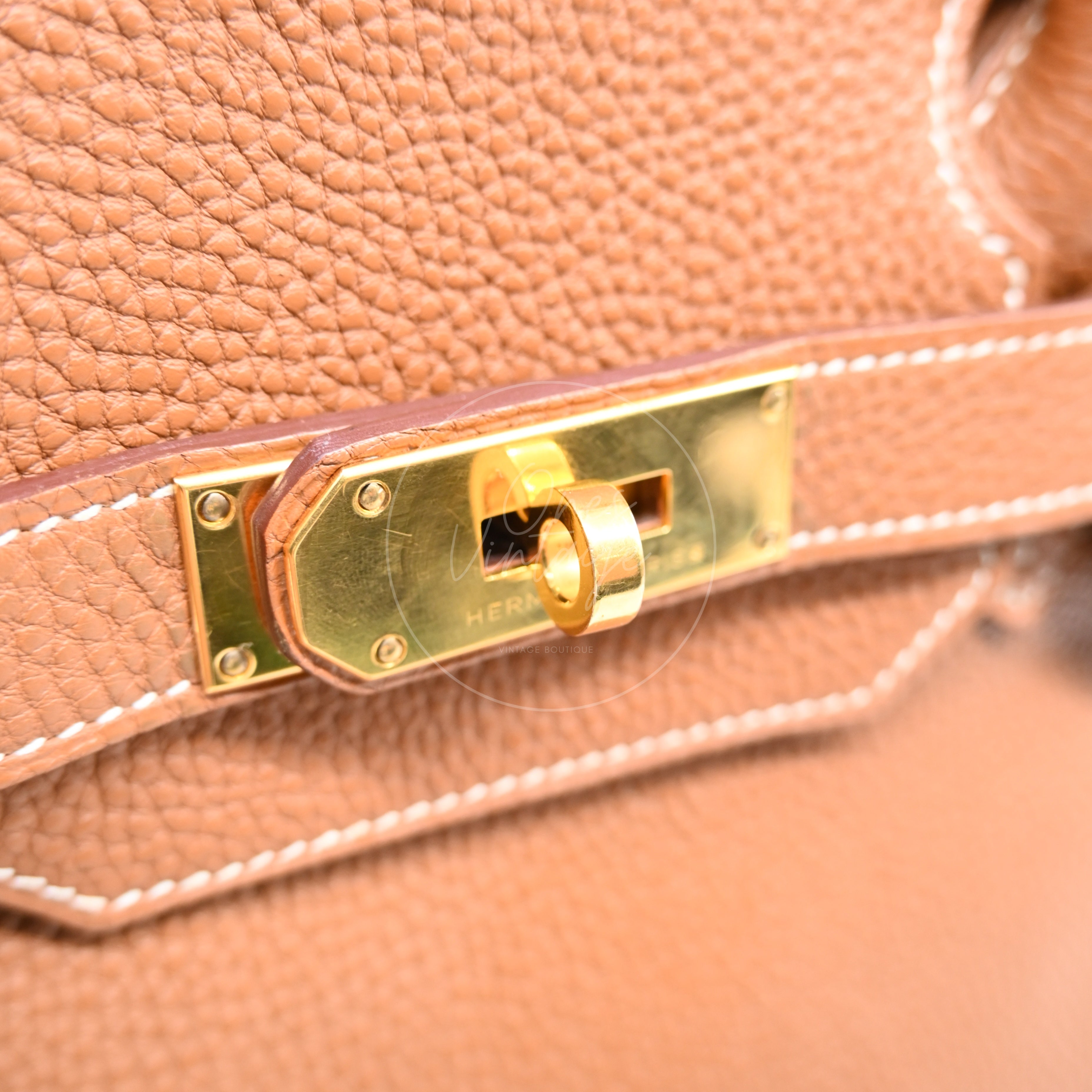 [Pre-owned] Hermes Birkin Shoulder GHW Gold Color Stamp Square N