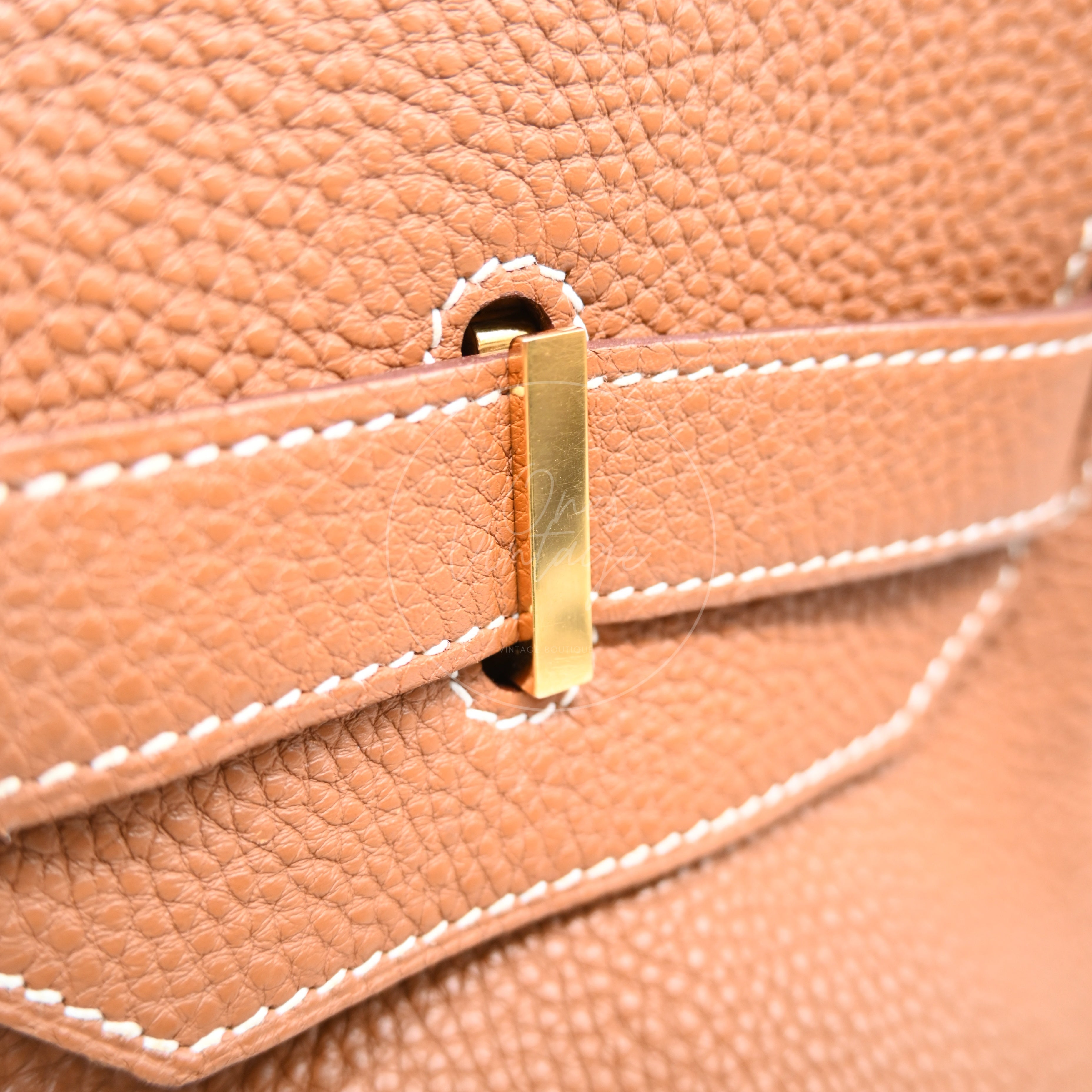 [Pre-owned] Hermes Birkin Shoulder GHW Gold Color Stamp Square N