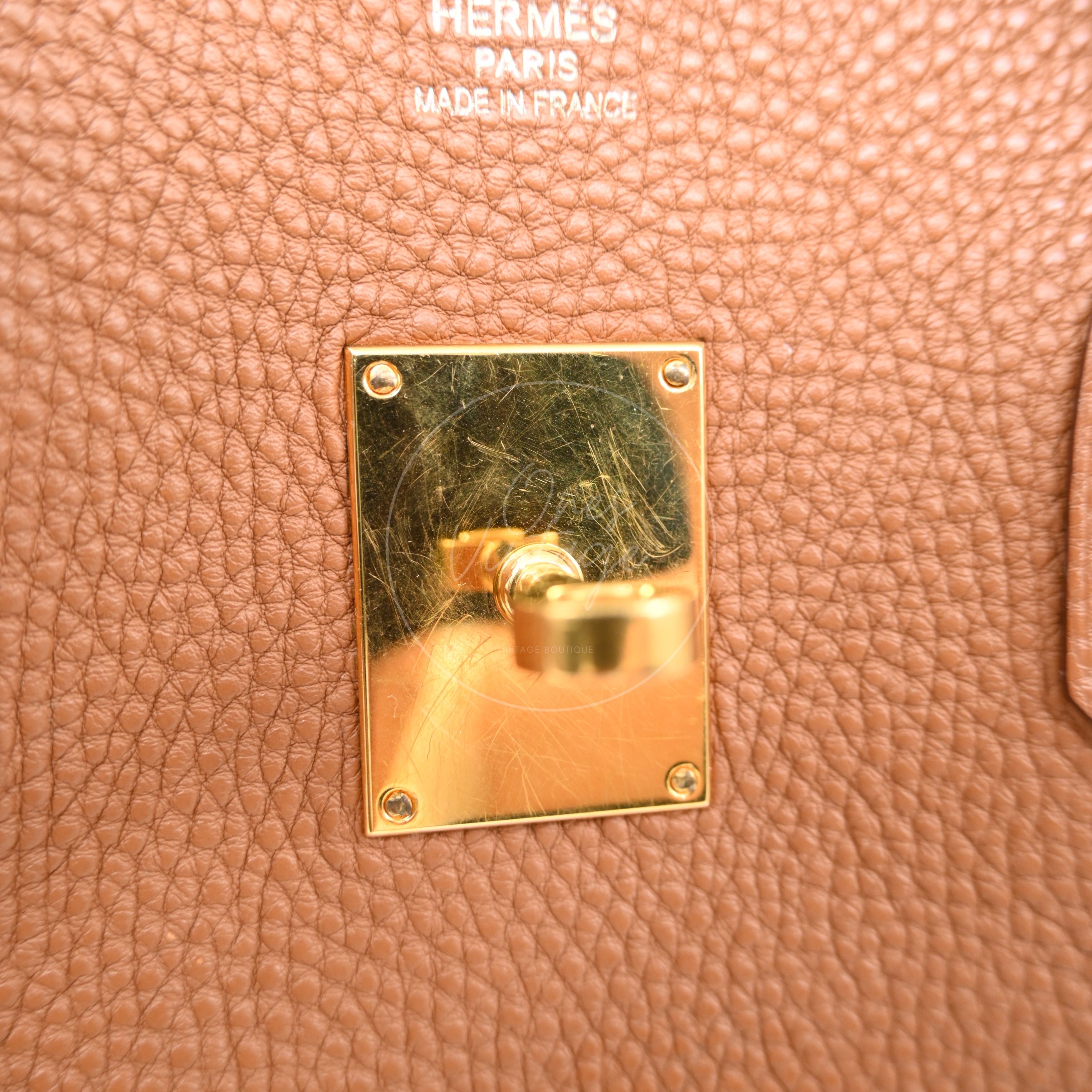 [Pre-owned] Hermes Birkin Shoulder GHW Gold Color Stamp Square N