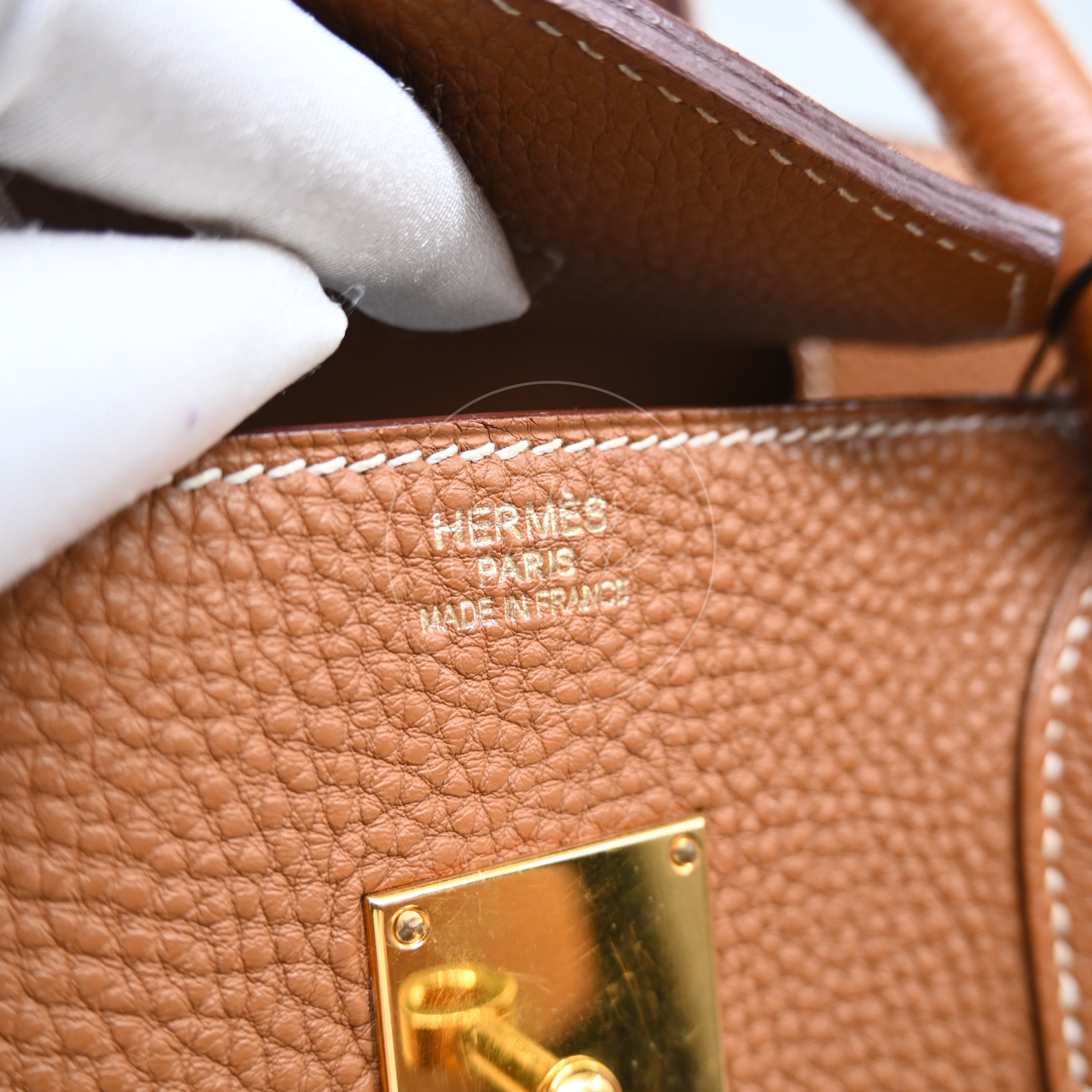 [Pre-owned] Hermes Birkin Shoulder GHW Gold Color Stamp Square N